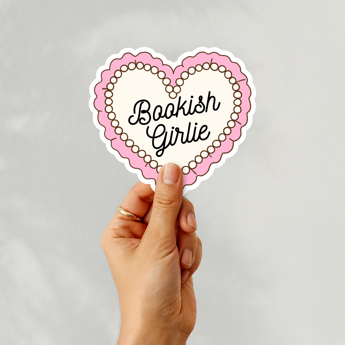 Bookish Girly Sticker