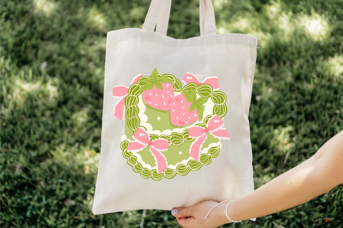 Matcha Cake Tote Bag