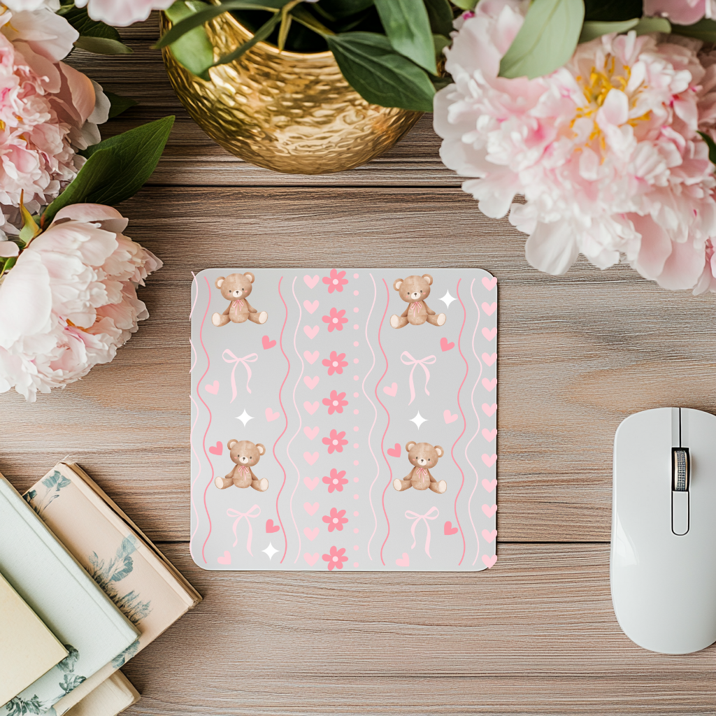 Pink Beary Mousepad