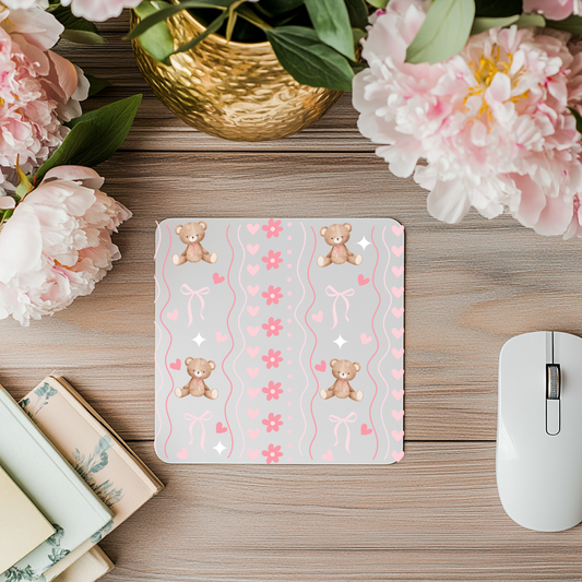Pink Beary Mousepad