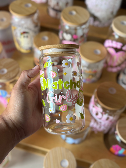 Matcha Girly Clear Glass