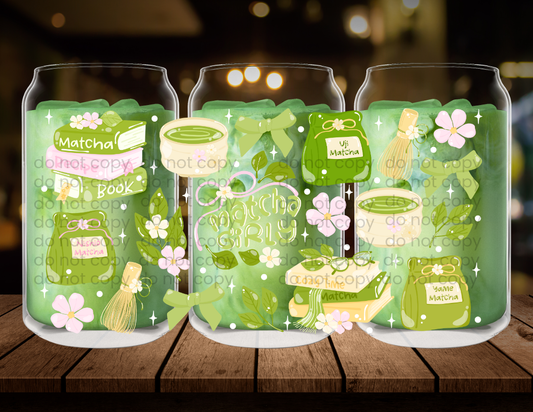 Matcha Girly New Clear Glass