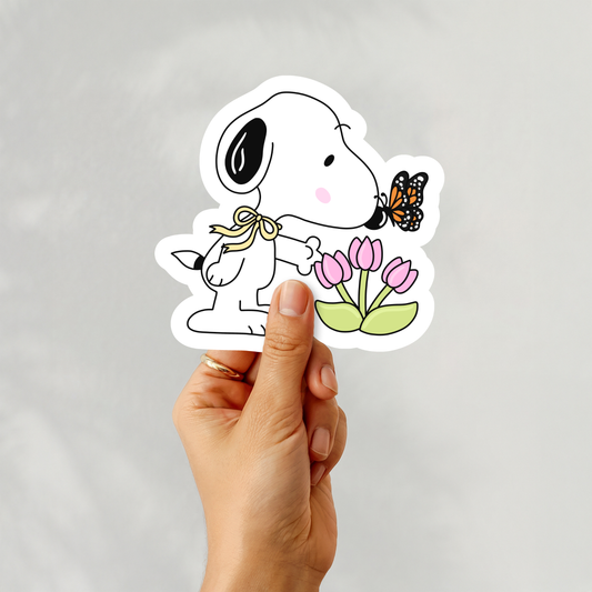 Snoopy Spring Sticker