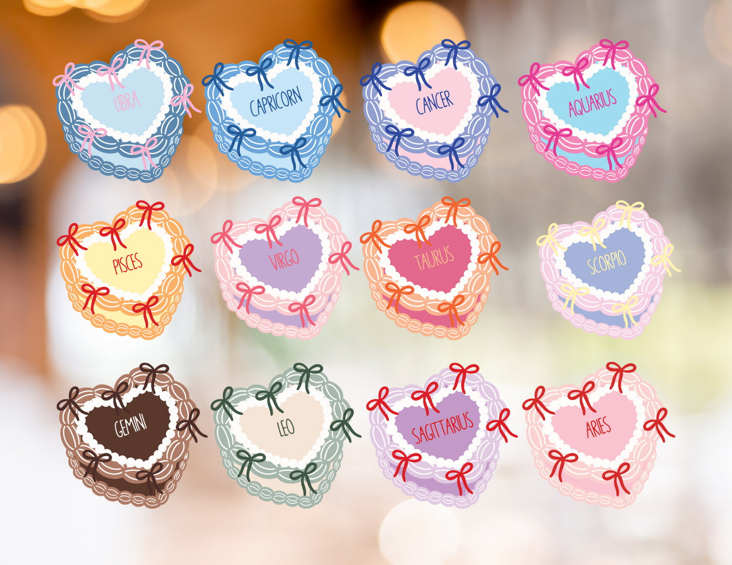 Zodiac Cake Sticker