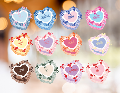 Zodiac Cake Sticker