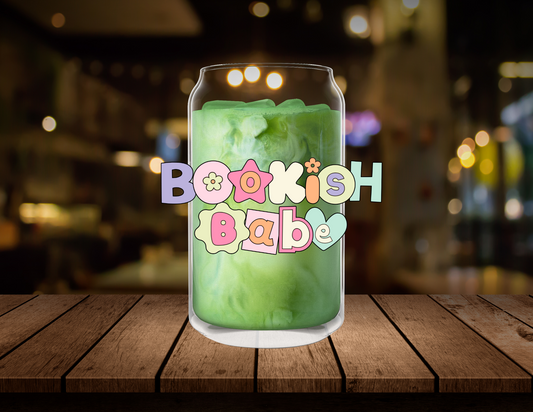 Bookish Babe Clear Glass