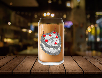 Zodiac Birthday Cake Clear Glass