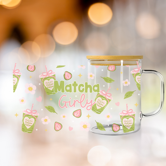 Matcha Girly Clear Mug